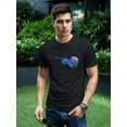 thumbnail image 2 of Colorful Watercolor Violin Tee Men's -Image by Shutterstock, 2 of 4