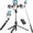black, variant on Selfie Stick Tripod with Ring Light - Black Multifunctional Phone Stand, Extendable Floor Tripod, Cell Phone Holder for Video Recording with Bluetooth Remote for Vlog/Live Streaming