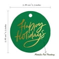 thumbnail image 6 of Inkdotpot 50 Pack Happy Holiday Favor Paper Tags Craft Real Gold Foil Hang Tags, 6 of 7