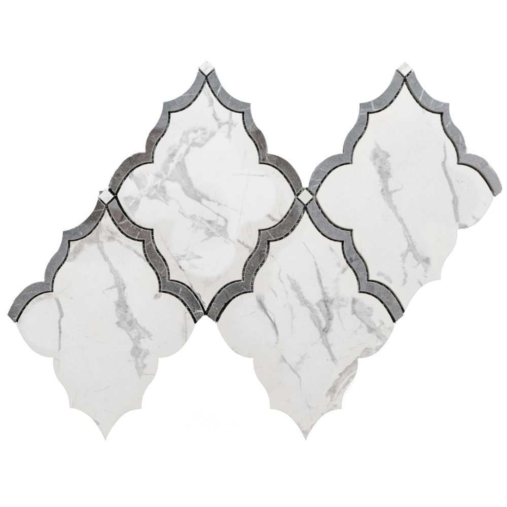 The Tile Life Stately Hudson Mountain Treasure Porcelain Mosaic Wall Tile, 9.5 x 15 in, 6-Piece