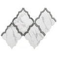 thumbnail image 3 of The Tile Life Stately Hudson Mountain Treasure Arabesque Porcelain Mosaic Wall Tile, 9.5" x 15", 1-Pc., 3 of 13