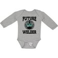 thumbnail image 3 of Inktastic Welding Future Welder Baby Clothes Boys or Girls Long Sleeve Baby Bodysuit, 3 of 5