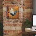 thumbnail image 5 of Epic Graffiti 'Coq Motifs 3'  by Art Licensing Studio Canvas Wall Art, 12" x 12", 5 of 8