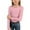 Pink, variant on KAUOD Girls Long Sleeve Shirt Crew Neck Knit Stretchy Pullover Tops Teen Kids Plain School Casual T-Shirt Soft Clothes