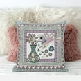 thumbnail image 3 of 26" x 26" Pink Bird Blown Seam Floral Indoor Outdoor Throw Pillow, 3 of 5