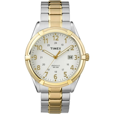 Timex Men's Easton Avenue Watch, Two-Tone Stainless Steel Expansion Band