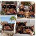 thumbnail image 5 of Fall Red Truck Outdoor Waterproof Pillow Covers, Thanksgiving Sunflower Turkey Maple Leaf Black Decorative Rectangle Throw Pillowcase Sofa Cushion Sham for Patio/Couch/Chair, 20"x12" 2 Pack, 5 of 8