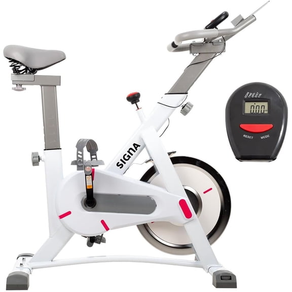 Bicicleta De Ejercicio Fitness con Monitor Bici Fija De Spinning con Soporte para Celular Bicicleta Estática Magnética Bicicleta De Ciclismo Interior Ideal para Casa o Gym De Bajo Ruido