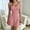 Pink, variant on LIZUOJUN Under $ 4 Women'S Sleepshirts Ribbed Knit Lace Trim Slip Nightgown Adjustable Spaghetti Strap Button Front A-Line Short Sleep Dress Casual Loungewear Blackish Green,L