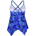 thumbnail image 3 of Firpearl Women's Tankini Swimsuits Modest Flowy Crossback Plus Size Bathing Suit Top, 3 of 5