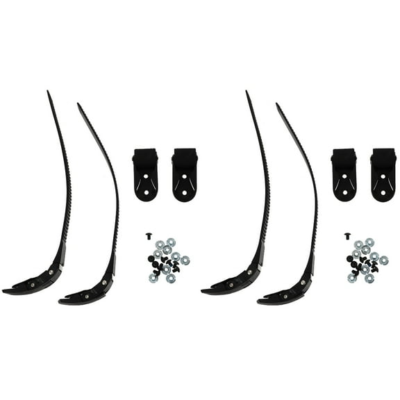 4 Sets of Durable Roller Skates Skating Shoes Boots Parts (Black)