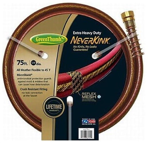 Teknor-Apex 8618-75 NeverKink Garden Hose, Extra Heavy-Duty, 5/8-In. x