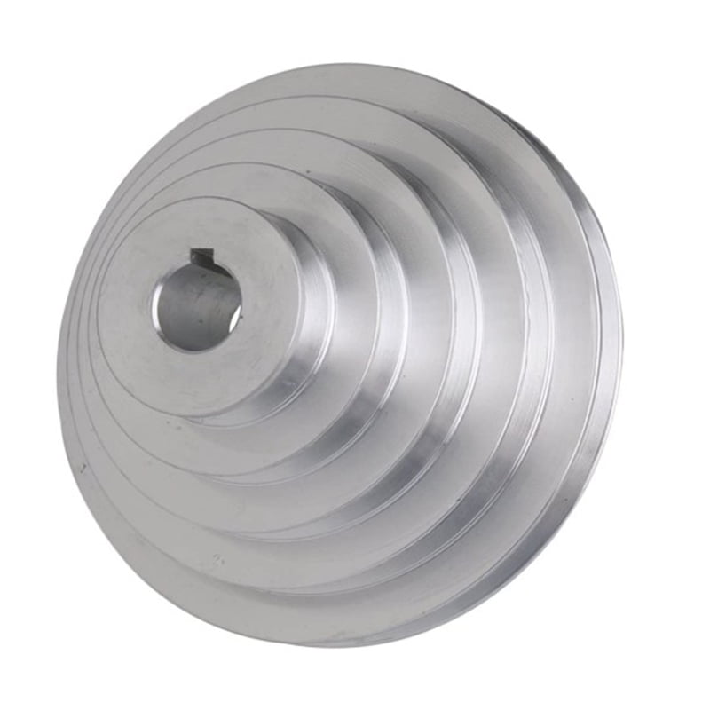 Aluminum Silver 19mm Bore 5 Step A Type V Belt Pagoda Pulley Belt 