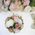 thumbnail image 6 of RBCKVXZ 10" Silk Rose Ball Centerpiece - Realistic Artificial Flower Sphere for Wedding Reception Tables, Home Dining Room Decor & Party Centerpieces, 6 of 6