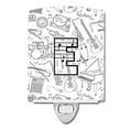 thumbnail image 1 of Carolines Treasures CJ2007-ECNL Letter E Musical Note Letters Ceramic Night Light, 1 of 1