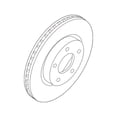 thumbnail image 4 of New Genuine Nissan Rotor Disc Brake Front OE 402069N00C, 4 of 10