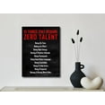 thumbnail image 5 of Motivational 10 Things that Require Zero Talent Office Positive Quotes Inspirational Poster Canvas Prints for Classroom Living Room Home Decorations, 5 of 6