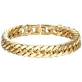 thumbnail image 1 of Men's Bracelet Fashion Creative Titanium Steel Chain Link Bracelet Curb Bracelet, 1 of 6