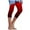 Wine, variant on VerPetridure Clearance Capri Yoga Pants for Women's Summer Casual Elastic Waist Printed Cropped Pants