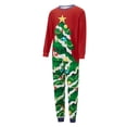 thumbnail image 3 of Pijamas navideños familiares a juego, conjunto de pijama con estampado de árbol de Navidad (camiseta y pantalón) para bebé/perro/perro/peluche)., 3 of 10