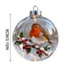 thumbnail image 3 of Herunwer Winter Birds Christmas Glass Bauble Collection, Nature’s Birds Crystal Glass Ornament, Cute Hummingbird Christmas Tree Ornaments, 3 of 6