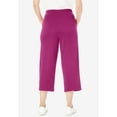 thumbnail image 2 of Woman Within Plus Size Petite Sport-Knit Pull-On Capri Pants, 2 of 5