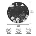 thumbnail image 7 of WOBOGO Pumpkins City Round Placemats Set of 6 Heat Resistant Washable Kitchen Table Decorations 15.4in, 7 of 7