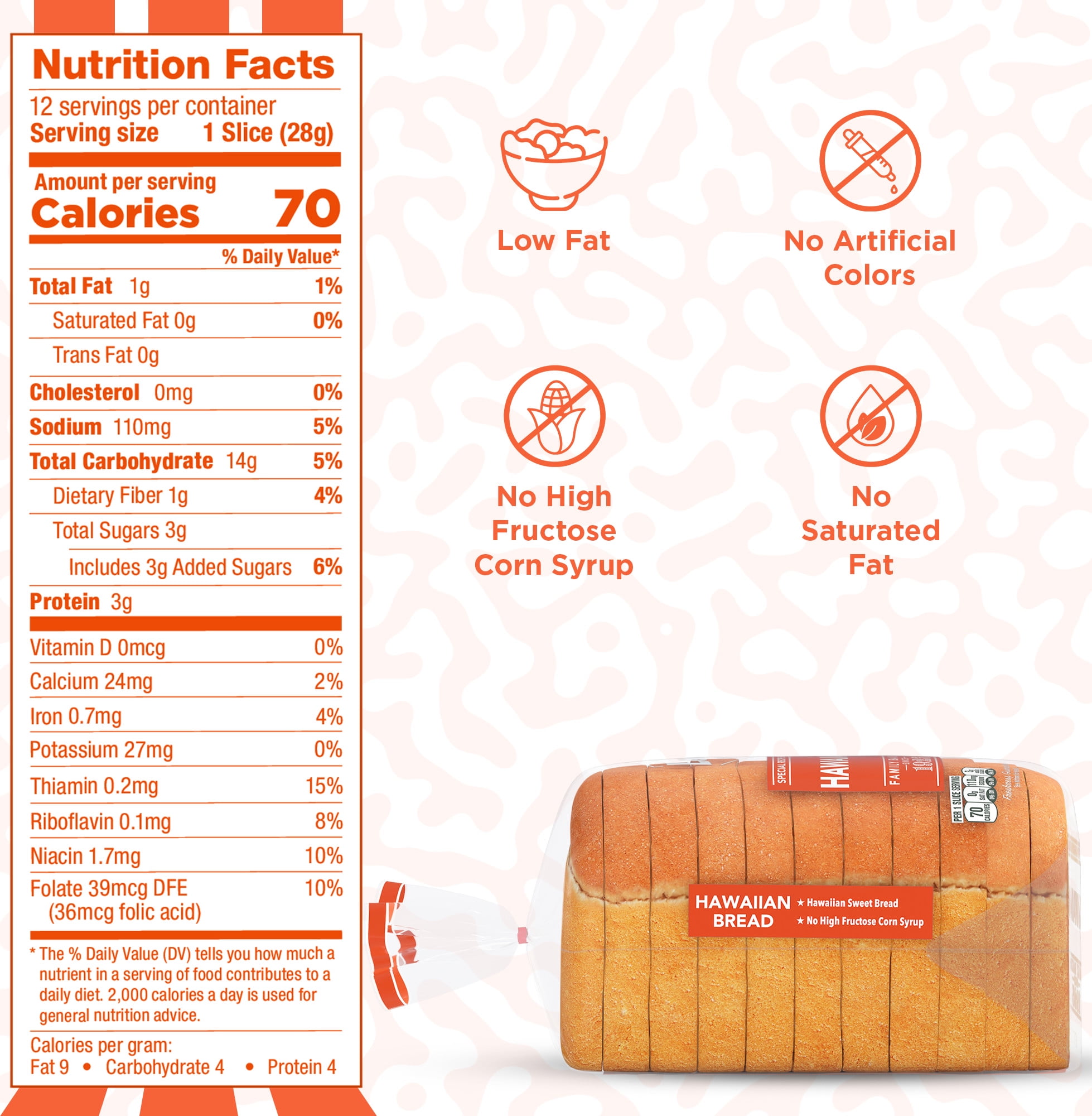 Lewis Bake Shop Hawaiian Half Loaf Bread, 1/2 Loaf, 12 oz