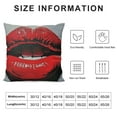 thumbnail image 5 of PRATYUS Love Kiss Throw Pillow Covers Beauty Sexy Lips with Heart Shape Paint Pillow Cushion Cases Square Pillowcases for Sofa Couch Bedroom Living Room Car White, 5 of 5