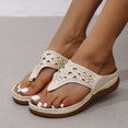 thumbnail image 3 of Open Toe Flat Slipper with Arch Support Cushion Comfotable to Wear for Women, 3 of 6