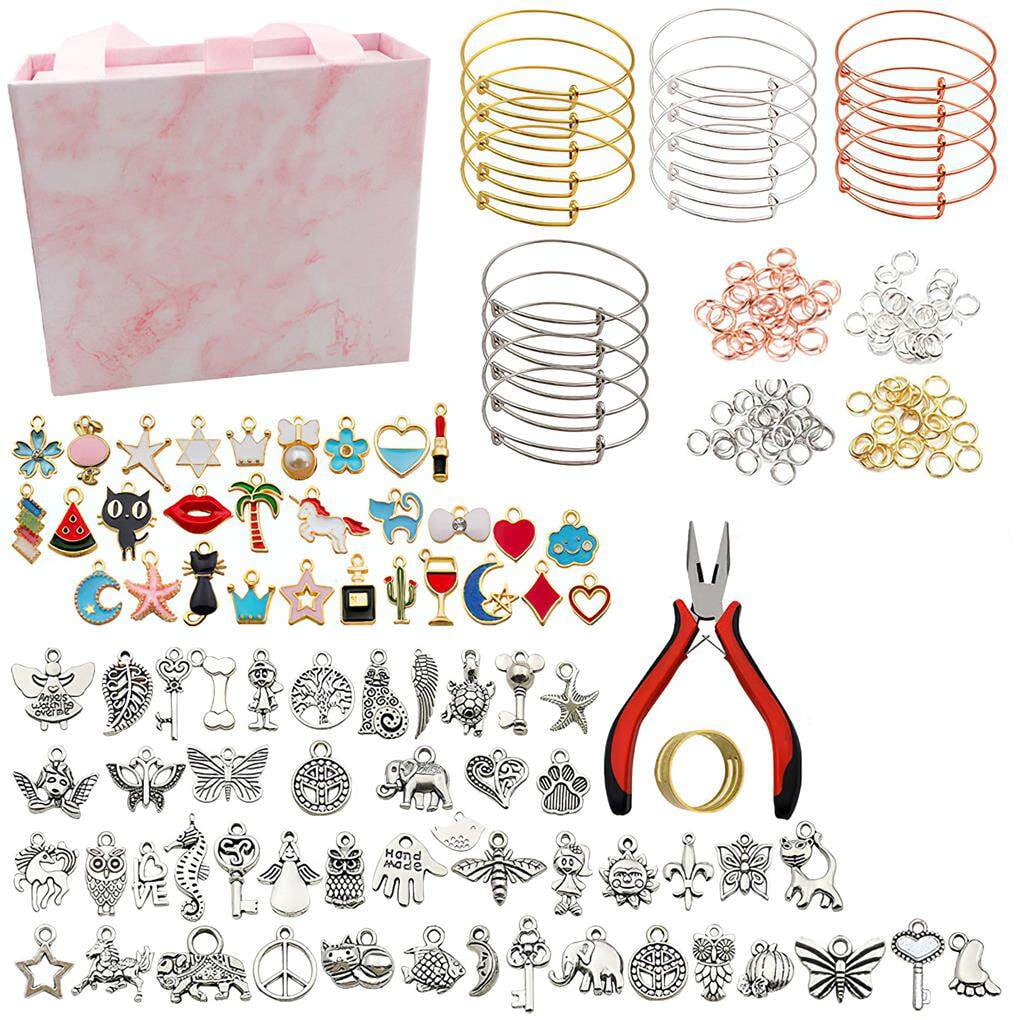 Kit De Fabrication De Bracelet 1000+ Pièces - Perles, Outillage, Rangement - Occasion