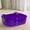 Purple, variant on EGYMEN Large Cats Litter Box, Spacious Pet Litter Tray for Big Cats, Open-Top Cat Waste Container, Leak-Proof Cat Toilet with Easy Access (Green)