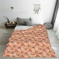 thumbnail image 5 of Pofeuu Mushroom Print Ultra-Soft Micro Fleece Blanket,for Bed Or Sofa,All Season Throw Blankets Flannel Blanket-60"x50", 5 of 7