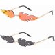 thumbnail image 1 of Ubiuo Rimless Cute Sunglasses For Women Trendy Vintage Creative 90s Sunglasses Funny Cloud Shaped Disco Glasses, 1 of 4