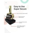 thumbnail image 3 of czcpp-Bed and Furniture Stopper - No Slip Grip ABS Wheel Stoppers for Bed Frames - 4 Pack, 3 of 4