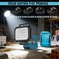 thumbnail image 3 of 8" Power Tool Parts For Ma*kita 18V Battery LED Work Lights Outdoor Lamp Hand Lantern Spotlight USB Charger, 3 of 10