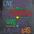 thumbnail image 3 of CafePress - Live Simply Affirmations Women's Dark T Shirt - Women's Traditional Fit Dark T-Shirt, 3 of 4