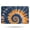 Orange and Blue Tie Dye Pattern-1, variant on Orange and Blue Tie Dye Pattern Non Slip Microfiber Bathroom Rugs, Soft Rubber Backing Bath Mats for Bathroom Floor Tub and Shower,17"x27"