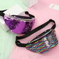 thumbnail image 4 of WAXIAYU Women's Belt Bag Crossbody Fanny Pack Sequin Waist Travel Pouch, 4 of 6