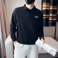 thumbnail image 2 of Camiseta polo ajustada para hombre Slim Fit New Rock Ropa para hombre Tendencias de moda 2024 Estética japonesa Divertida Algodón regular Talla A, 2 of 5
