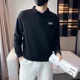 thumbnail image 2 of Camiseta polo ajustada para hombre Slim Fit New Rock Ropa para hombre Tendencias de moda 2024 Estética japonesa Divertida Algodón regular Talla A, 2 of 5