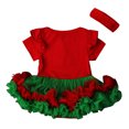 thumbnail image 4 of xiaxaixu Bébé Filles Robe de Noël, Manches Courtes Col Rond Tulle une Seule Pièce, 4 of 7