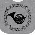 thumbnail image 4 of Inktastic French Horn Music Boys or Girls Baby Bib, 4 of 4