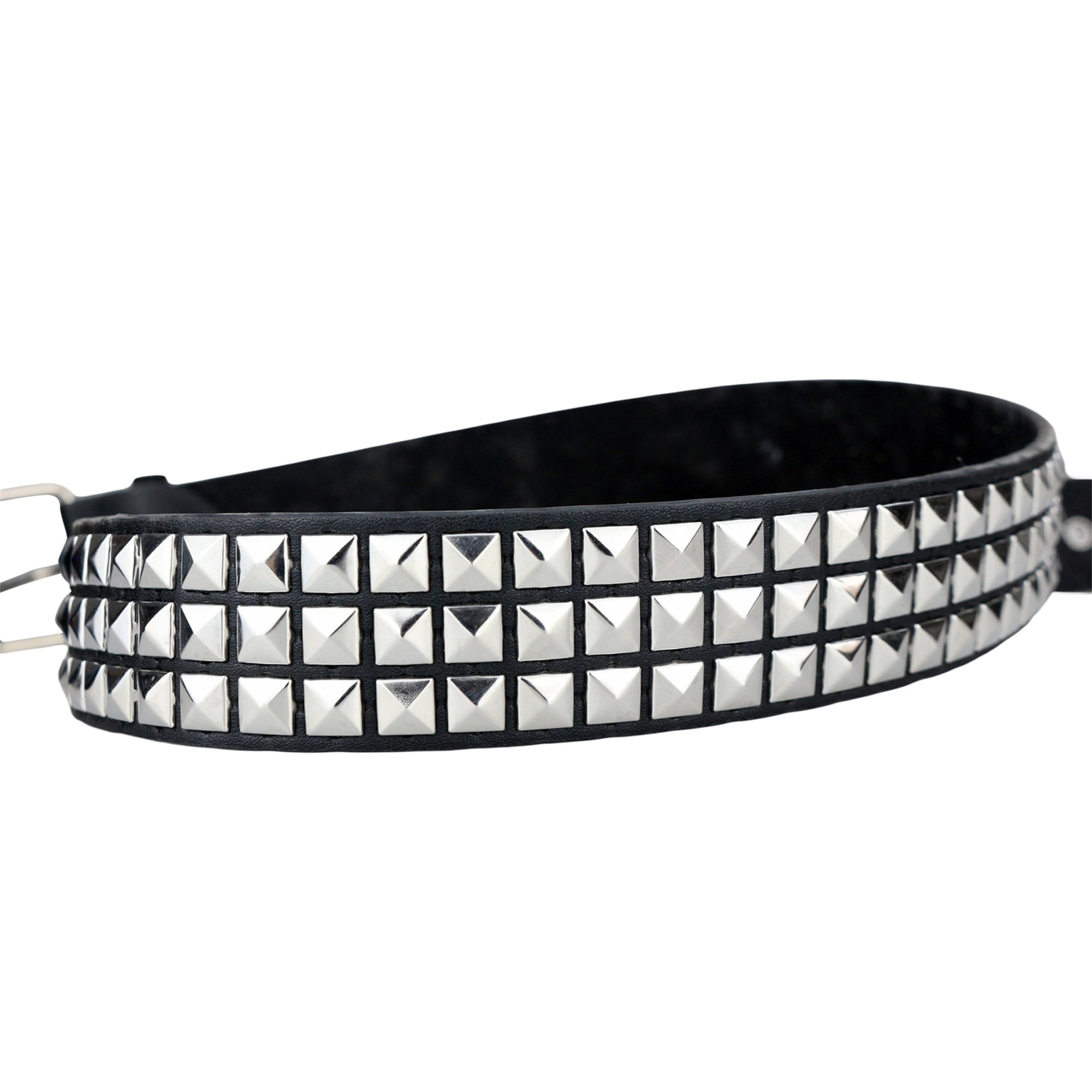 Y2K Black Studded Belt Punk Rock Rivet Belt Grommet Threads Y2K Black Studded Belt Punk Rock Rivet Belt Grommet Threads