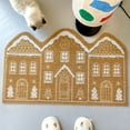 thumbnail image 5 of Nmdmisc Christmas Welcome Mat Outdoor Natural Coir Non Slip Doormat & Porch Décor, 16"x24", Gingerbread House (Brown,S), 5 of 6
