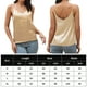 thumbnail image 2 of Camisola De Mujer Camisola de seda de imitación de verano sin espalda para mujer, camisetas sin mangas, ropa femenina elegante Cgtredaw para Mujer champán T M, 2 of 5