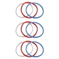 thumbnail image 1 of Silicone Sealing Ring for Pressure Cooker Pot Accessories, Fits 5 or 6 Quart Models, Red, Blue and White, Pack Of 9,9 x Silicone Sealing Rings,blue & red & white, 1 of 8