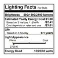 thumbnail image 2 of Bulbrite Industries 30W 120-Volt (2700K) Fluorescent Light Bulb (Set of 3), 2 of 2