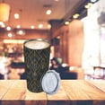 thumbnail image 2 of 20oz Tumbler With Lid And Straw, Geometric Texture Vacuum Insulated Iced Coffee Mug Reusable Travel Cup Stainless Steel Water Bottle, 2 of 6