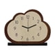 thumbnail image 2 of Cloud Shaped Wooden Desk Clock Silent Non Ticking Minimal Table Clock With Stand For Youth Bedroom Bedroom Office Home Decor, 2 of 6
